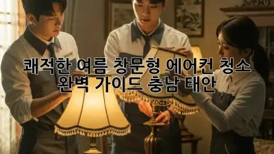 쾌적한 여름, 창문형 에어컨 청소 완벽 가이드 (충남 태안)