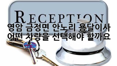 영암 금정면 안노리 용달이사, 어떤 차량을 선택해야 할까요?